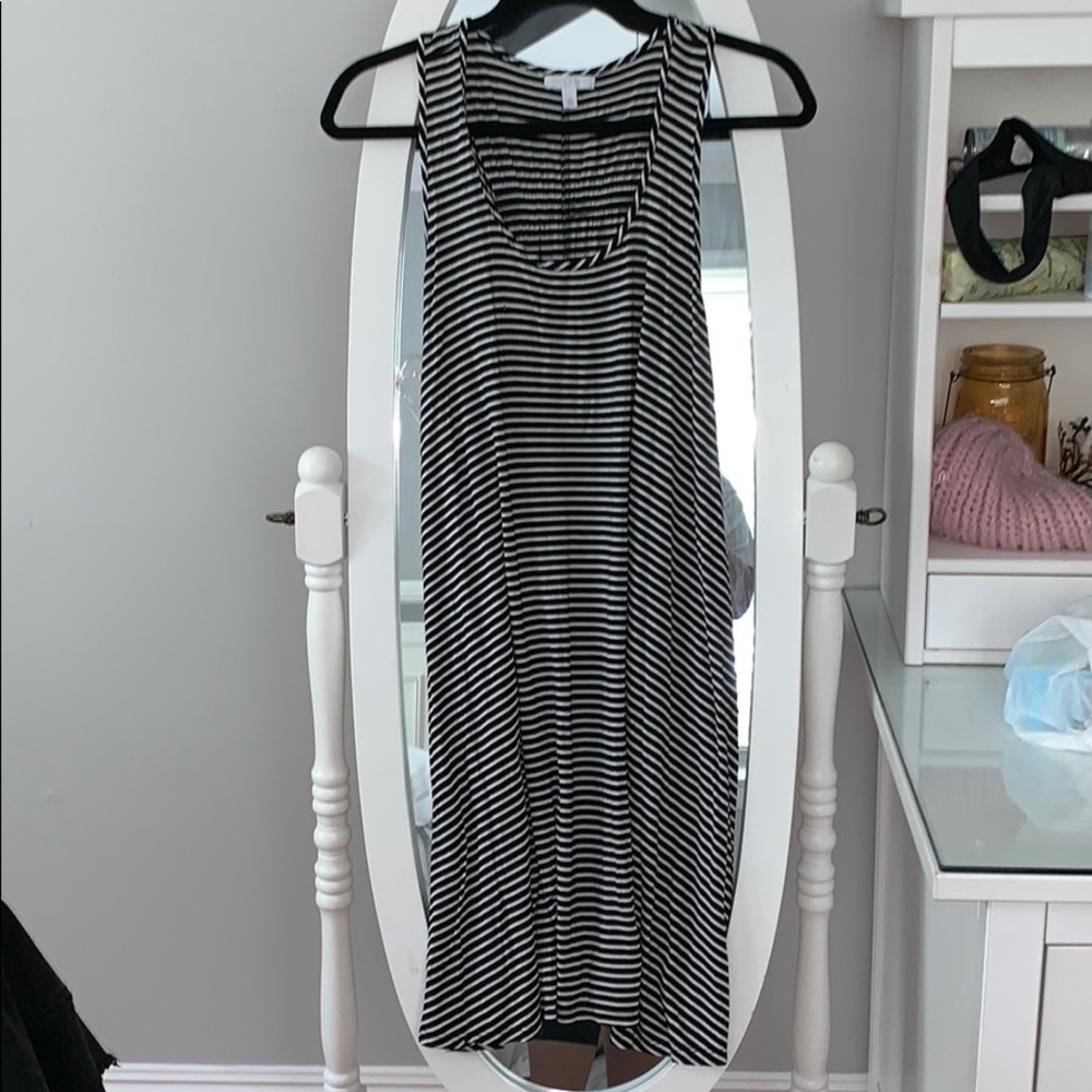 Nordstrom black and white T-Shirt dress